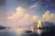 Ivan Aivazovsky Lake Maggiore in the Evening France oil painting artist